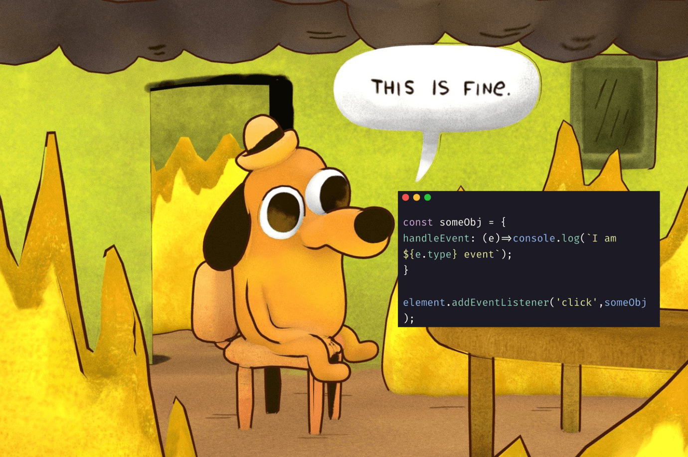 A wild handleEvent appeared 😮 !!!