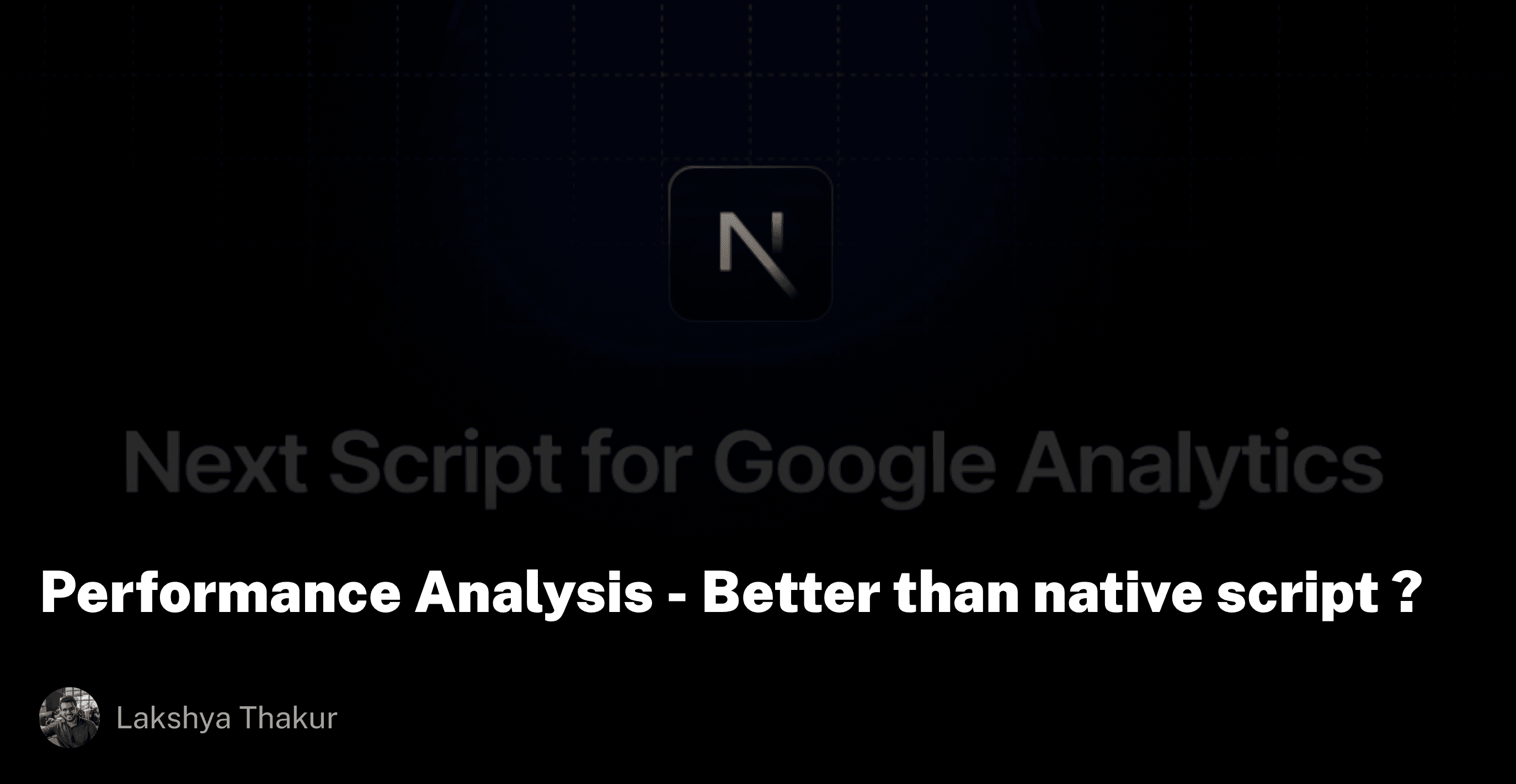 Performance Analysis : NextJS Script Component for Google Analytics